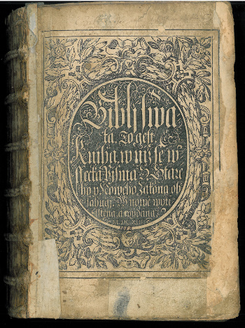 Původní vydání Bible kralické z roku 1613