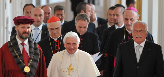 Setkání akademické obce s papežem Benediktem XVI. v roce 2009