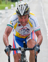 Professor Pafko tries out part of the Tour de France route