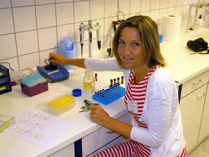 Lucie Nováková ve své laboratoři