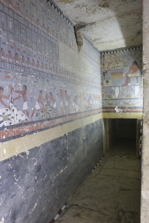 Zdobená předsíň v podzemí Chuyho hrobky
