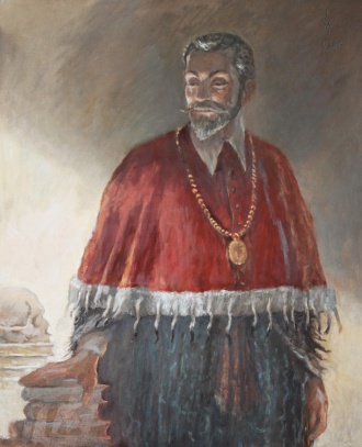 Johannes Jessenius de Magna Jessen (Jan Jesenius) na obraze akademického malíře Milana Meda