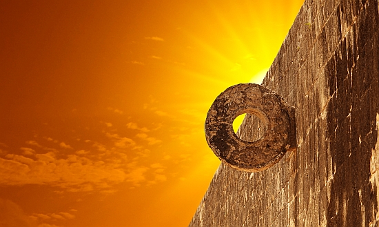 Stone Mayan Hoop at Chichen Itza Site. Source: Shutterstock