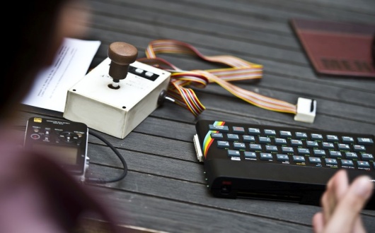 The ZX and a home-made joystick. Photo: Vladimír Šigut.