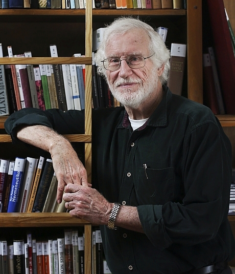 Professor John M. Coggeshall at the Department of Ethnology at Charles University, December 2019. Photo: Martin Pinkas.