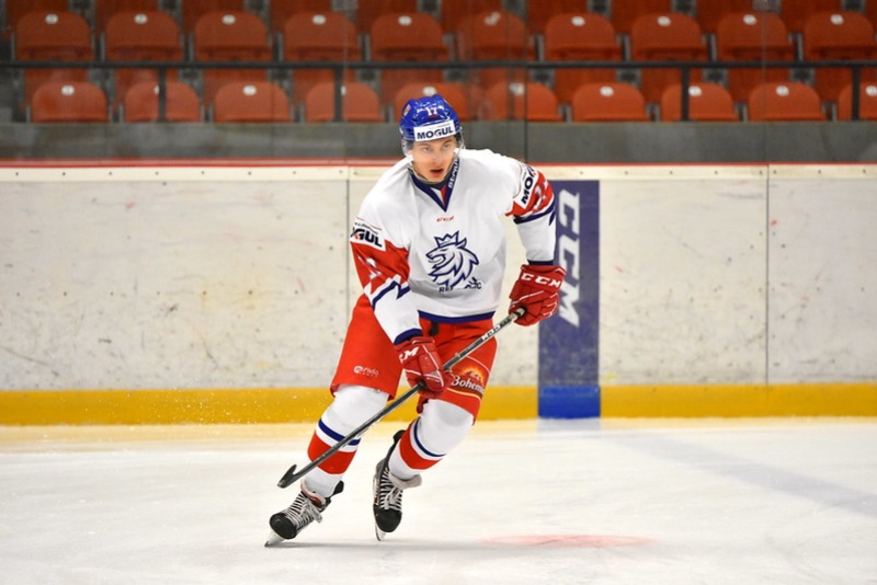 Brož in the junior national team colours.